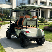 Voiture de golf électrique professionnelle personnalisée Rainbow à 4 places, alimentée au lithium 48V, voiturette de golf tout-terrain, buggy de golf 30-50 km/h, 70-90 km d'autonomie