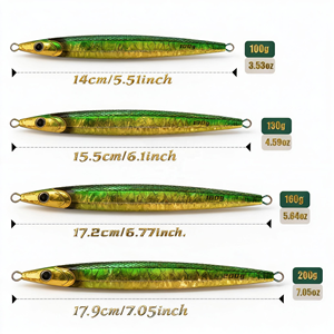 Mồi câu <span class=keywords><strong>jig</strong></span> kim loại chì SAF New Model Lance 100g 130g 160g 200g câu cá biển dọc, dành cho cá tuan - Product Image 1