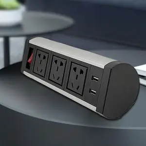 Desktop Multi Outlets Power Conference Table office desk table clip clamp socket