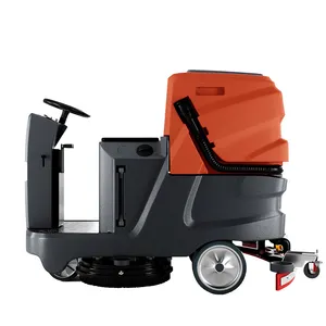 Supnuo SBN-750 Máquina de limpeza de piso rotativa para condução industrial, carro comercial para oficina e armazém