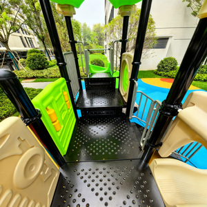 Équipement de terrain de jeux pour enfants de style nouveau, en plastique PE et acier, toboggan, tour, utilisation résidentielle, jardin, cour, <span class=keywords><strong>parc</strong></span> public, 3-15 ans, Douerfei - Product Image 6