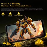 OUKITEL WP60 Téléphone robuste 10000mAh Écran HD+ 7,2 pouces 48 Go (16+32) + 512 Go MTK 7025 Smartphone Android 15 Appareil photo 108MP NFC 120Hz