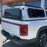 Capot de camion en alliage d'aluminium, coque de camping-car à toit surélevé avec fenêtre coulissante pour GMC Sierra 1500 2019 à 2025 5,5 pieds, fabriqué en usine