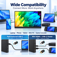 Moniteur portable tactile 16 pouces IPS FHD Plus 1920x1200 60Hz avec double USB-C et HD-MI pour ordinateur portable, idéal pour le bureau et les professionnels – Prix usine