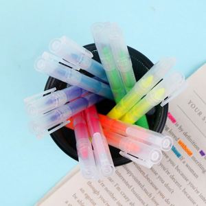 Surligneurs en plastique torsadables personnalisables pour usage scolaire, stylos aquarelles fluorescents, emballage en vrac – Vente chaude - Product Image 6