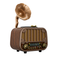 Haut-parleur portable sans fil Sai Jia MG006, en plastique, style rétro créatif vintage, avec télécommande radio, en promotion