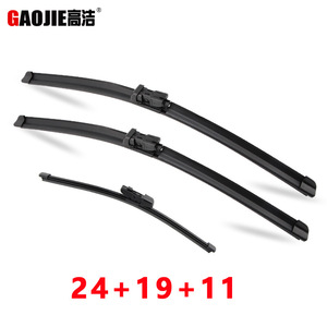 Balais d'essuie-glace sans cadre Gaojie pour Volkswagen Golf 6 2009-2012, caoutchouc synthétique, angle de raclage de 180 degrés - Product Image 3