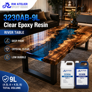 Résine Époxy Transparente <span class=keywords><strong>AB</strong></span> pour Tables en Bois, Artisanat, Bijoux, Potager, Rapport 3:1 Anti-Jaunissement - Product Image 1