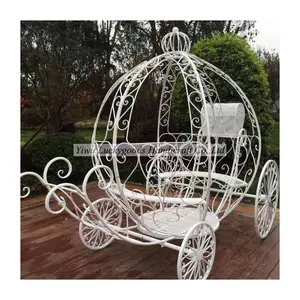 LDJ751 Grote Witte Bruiloft Decoratieve Cinderella Pompoen Vervoer Voor Verkoop