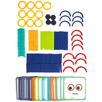 Blocs de construction Montessori en forme de couleur Puzzle avancé Jeux de cartes assortis Apprentissage Jouets éducatifs pour enfants Garçons Filles