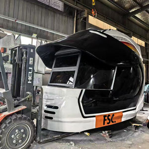 Nuevo y Moderno Food Truck con Forma de Casco, Puesto Creativo de Café y Té con Leche, Casco de Motocicleta Grande - Product Image 3