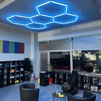 Ventes d'usine Hexagonal Led Lighting Rgb 43W Commercial Rgb Honeycomb Plafonnier pour Gym Bar