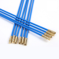 Kit de tirage de câbles électrique en fibre de verre bleu transparent avec tige de guidage connectable