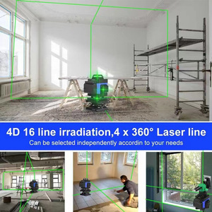 Misuratore laser OEM ad alta precisione a 16 linee, si attacca a parete e a terra, forte luminosità, livella laser a 16 linee, luce verde. - Product Image 5