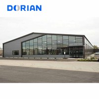 Bâtiments en acier de qualité supérieure à montage facile pour bureaux, hangars d'avions et bâtiments métalliques 24x30x12