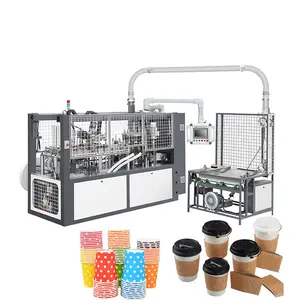 Небольшой бизнес полностью автоматические машины для производства бумажных кофейных стаканчиков для горячей продажи