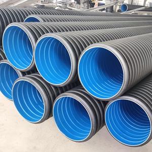 DN300-4000 HDPE đường kính lớn màu đen đôi tường ống thoát nước Ống thu thoát nước ống nhựa ống cống - Product Image 2