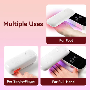 <b>Wireless</b> UV LED Nail <b>Lamp</b> 240. Rotatable Nail Dryer 4 Light Modes Fast Curing Gel Nail Art Drying Manicure Tool for Home Salon - Product Image 5