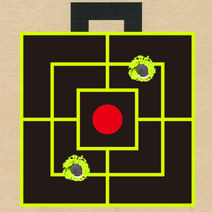 Giấy mục tiêu phản ứng cho súng và cung/mũi tên thực hành cho súng thật và súng không khí bắn tác động trực quan có thể được sử dụng - Product Image 3