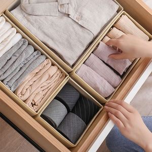 Juego de 6 organizadores de cajones mejorados para armario, divisores de ropa y cajas de almacenamiento para ropa interior - Product Image 5