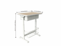 Ensemble de chaises et de bureaux pour salles de classe, pour les élèves du préscolaire et du lycée, réglables, confortables, durables, écologiques, meubles modernes