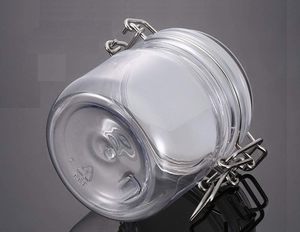 Customize Small Glass air Tight Vacuum Seal Food Coffee Lock Storage Container Jar with Flip Top <b>Clamp</b> Lid - Product Image 2