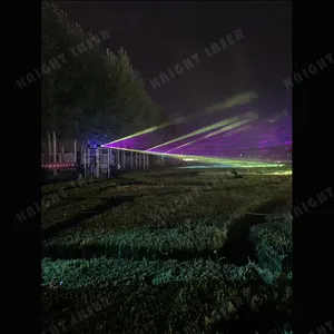 Projecteur de lumière laser rvb 20w polychrome à effet de tunnel extérieur