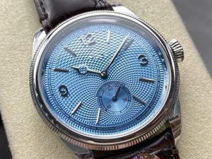 Reloj Mecánico de Lujo de Súper Calidad, 40 mm, 8+ de Fábrica, Acero 904, Movimiento ETA 7140, 52506, Azul Hielo, 1908 - Product Image 2