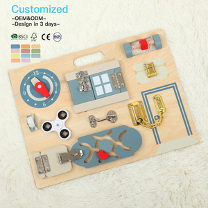 EDULAND OEM ODM Montessori - Juguete Educativo de Madera para Niños, Tablero de Actividades para el Desarrollo de Habilidades para la Vida, Juguete de Mesa para el Aprendizaje Temprano - Product Image 3