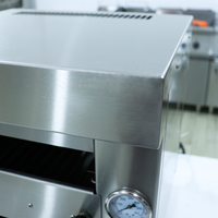 Grill électrique professionnel HELAXEN pour boulangerie, rôtissoire à steak, salamandre, 4500W, protection contre la surchauffe, en acier inoxydable, sans fumée