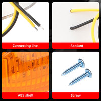 Luces LED Ovaladas Superbrillantes de 24 V para Camiones, Luces de Posición Laterales LED para Remolques, Camiones, Grúas, Todoterreno