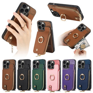 Étui portefeuille antichoc en PU avec béquille rotative pour téléphones mobiles iPhone séries 17/16/15/14/13/12/11 - Product Image 3