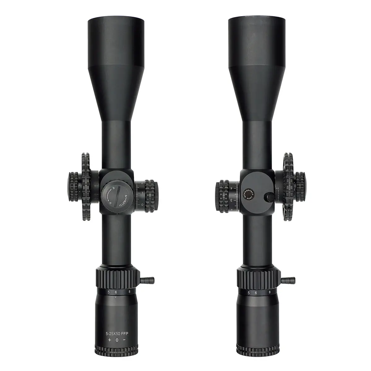 Ohhunt OEM pabrik profesional penglihatan taktis optik 5-25x50 SFIR pesawat fokus pertama berburu lingkup FFP