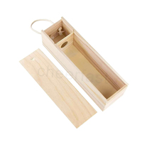 Boîte de bouteille de vin personnalisée Couvercle coulissant fait à la main de qualité supérieure parfaitement dimensionné pour votre emballage de bouteille de vin en pin Lovehome
