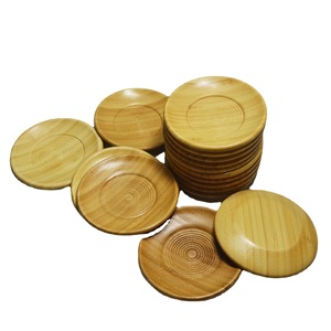 Bamboo Round Dishes Small Size Minimalist Design For Party Food Sushi Pastry Tea Saucers ZD 01 - Product Image 5