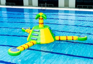 Tapis aquatique gonflable <span class=keywords><strong>pour</strong></span> <span class=keywords><strong>piscine</strong></span>, jouet aquatique <span class=keywords><strong>pour</strong></span> enfants, flotteur gonflable amusant, plateforme d'escalade gonflable, aucun ventilateur requis - Product Image 2