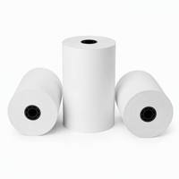 Gulungan Kertas Thermal Kustom OEM 57mm 80mm Bebas BPA untuk Printer Struk POS di Kasir Supermarket