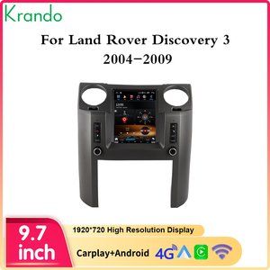 Krando 9,7 "navegación de coche estilo Tesla para <span class=keywords><strong>Land</strong></span> <span class=keywords><strong>Rover</strong></span> Discovery 3 <span class=keywords><strong>2004</strong></span> - 2009 reproductor Multimedia Android inalámbrico Carplay 4G WIFI - Product Image 4