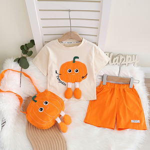 Solo servicio OEM Verano Nuevos diseños Casual Niños 2 piezas Pantalones cortos de manga corta Conjuntos Cómodos - Product Image 4