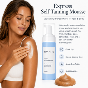 Espuma Bronceadora Instantánea de Marca Privada con Logotipo Personalizado, Bronceado Natural sin Sol, Gotas de Aloe Vera para un Bronceado Oscuro, Bronceado Exprés de 1 a 3 Horas - Product Image 2
