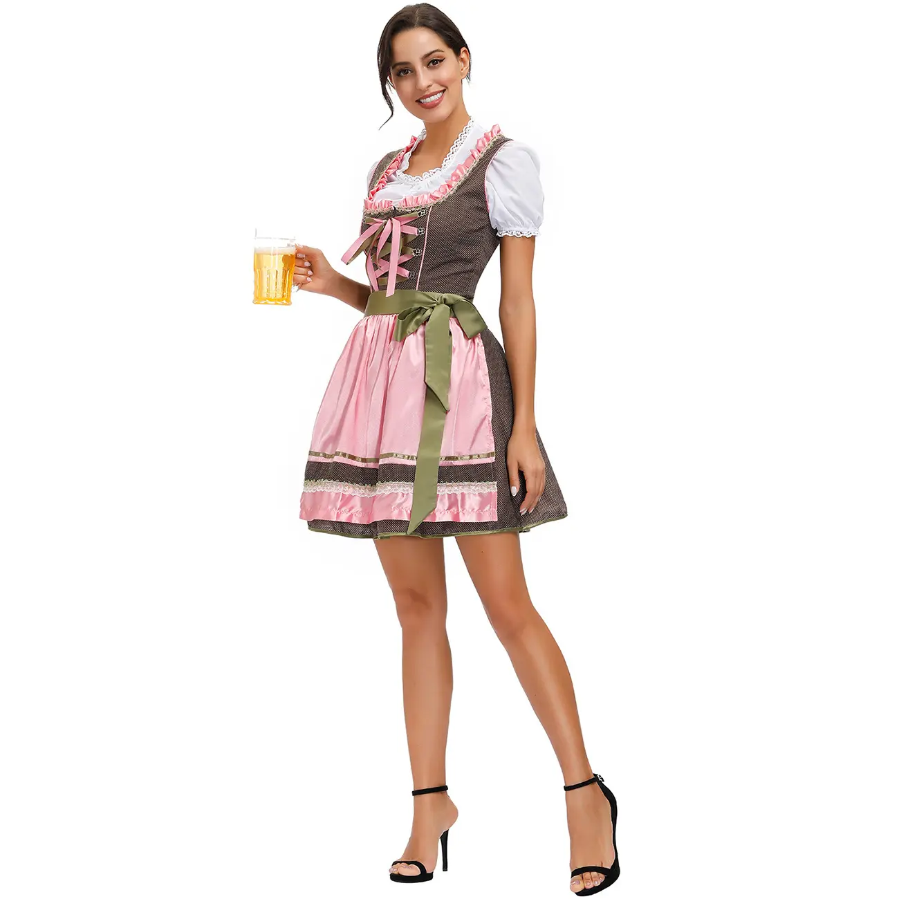 Trang Phục M-XL Thiết Kế Hợp Thời Trang Trang Phục Lễ Hội Oktoberfest Lederhosen Bavarian Cho Nữ Trang Phục Halloween Cho Người Lớn