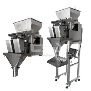 Mini 1 2 4 6 Head Weight Filler For Granule Beans 1-10KG 5L Hopper Filling Machine Linear Weigher