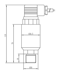 IP65 सुरक्षा 4 ~ 20 सेमी डीजल ईंधन टैंक क्षमता तेल स्तर सेंसर सिरेमिक कैपेसिटर प्रकार ईंधन स्तर सेंसर - Product Image 5