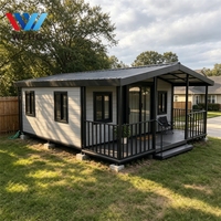 Maison préfabriquée extensible de style Granny Flat australien avec cuisine et salle de bain pour l'hébergement dans la cour