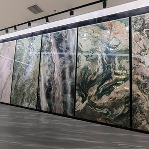 Losas de Piedra Sinterizada Gris <span class=keywords><strong>para</strong></span> Baño y Aseo, Azulejos de Mármol <span class=keywords><strong>para</strong></span> Piso y Pared de Baño, Pared de Piedra Sinterizada con <span class=keywords><strong>Colores</strong></span> Rosados - Product Image 1