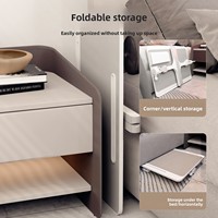 Table de lit pliable réglable, divers matériaux disponibles, différentes tailles, hauteur de support réglable, idéale pour les étudiants et l'utilisation à domicile avec ordinateur.