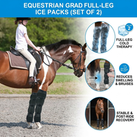 Bottes de compression isothermes pour chevaux – Grandes bandes de thérapie par le froid pour genoux, hanches et chevilles – Compresses de gel glacées pour la récupération et les blessures