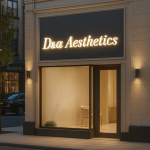 Enseigne d'extérieur étanche à bande lumineuse led pour porte de magasin,  enseigne en lettres 3d led rétroéclairées - Product Image 1