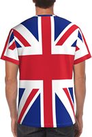 Fitspi été pays drapeau imprimé à manches courtes 3d t-shirts col rond t-shirt haut