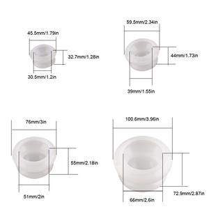 4 Buah Cangkir Bekam Vakum Transparan Anti Selulit Penyerap Kelembaban Cangkir Bekam Terapi Pijat Tubuh Silikon Set Cangkir Bekam - Product Image 4